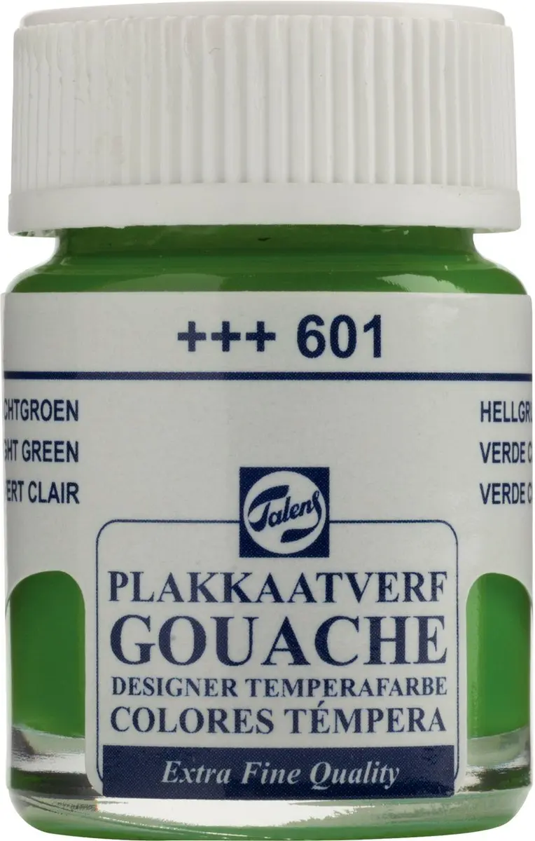 Talens Plakkaatverf Extra Fijn Lichtgroen 601