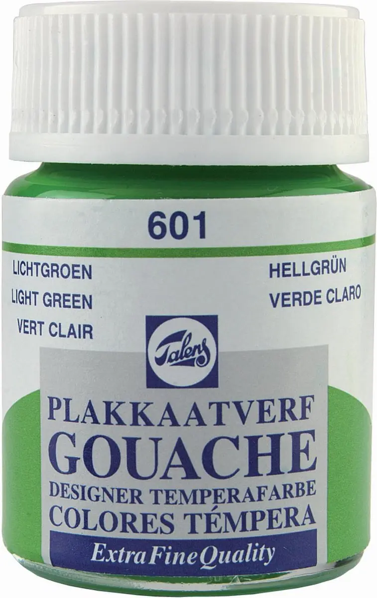 Talens Plakkaatverf Extra Fijn Lichtgroen 601 - 16ml