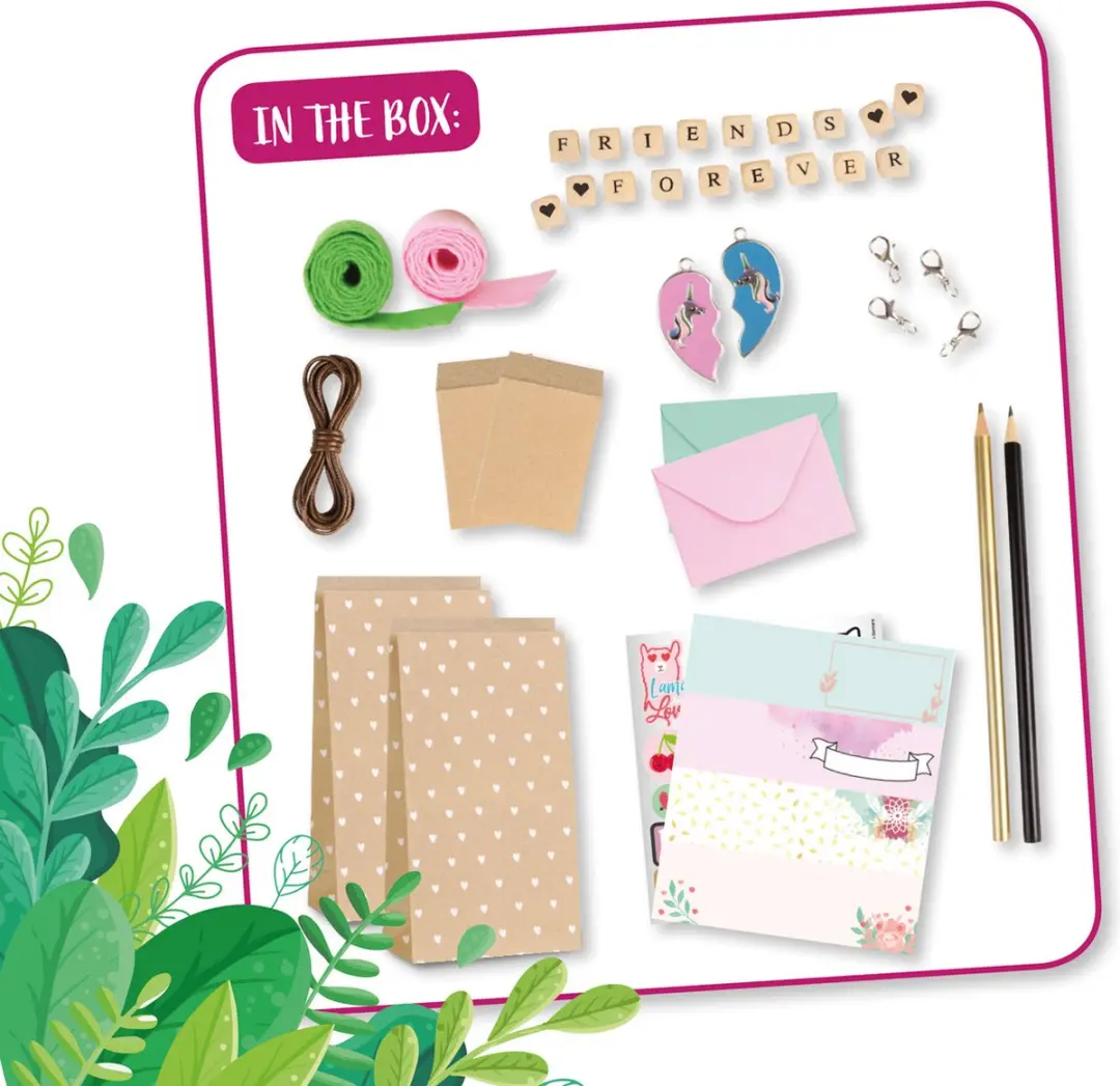 Lena Eco Mode Hartsvriendinnenbox - Multicolor