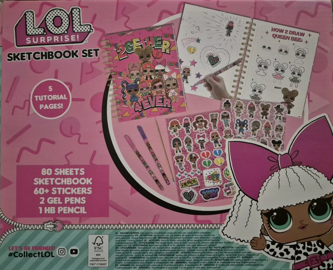LOL Surprise! Sketchbook Set - Roze - A5