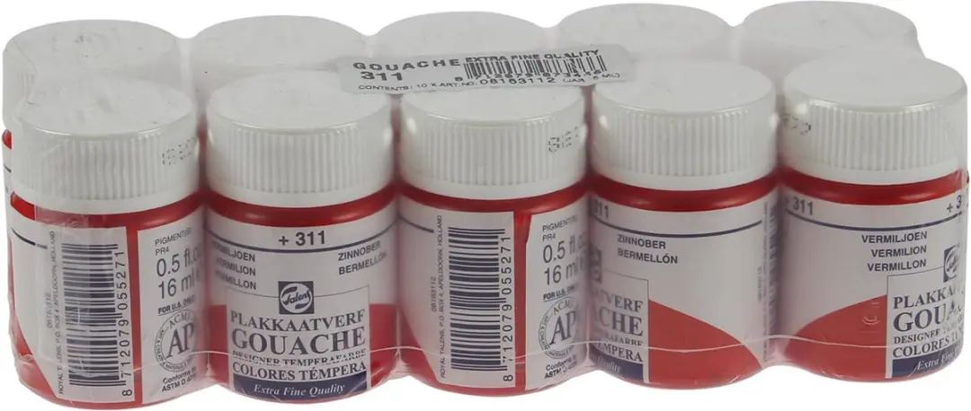 Talens Plakkaatverf Vermiljoen 311 - 16ml