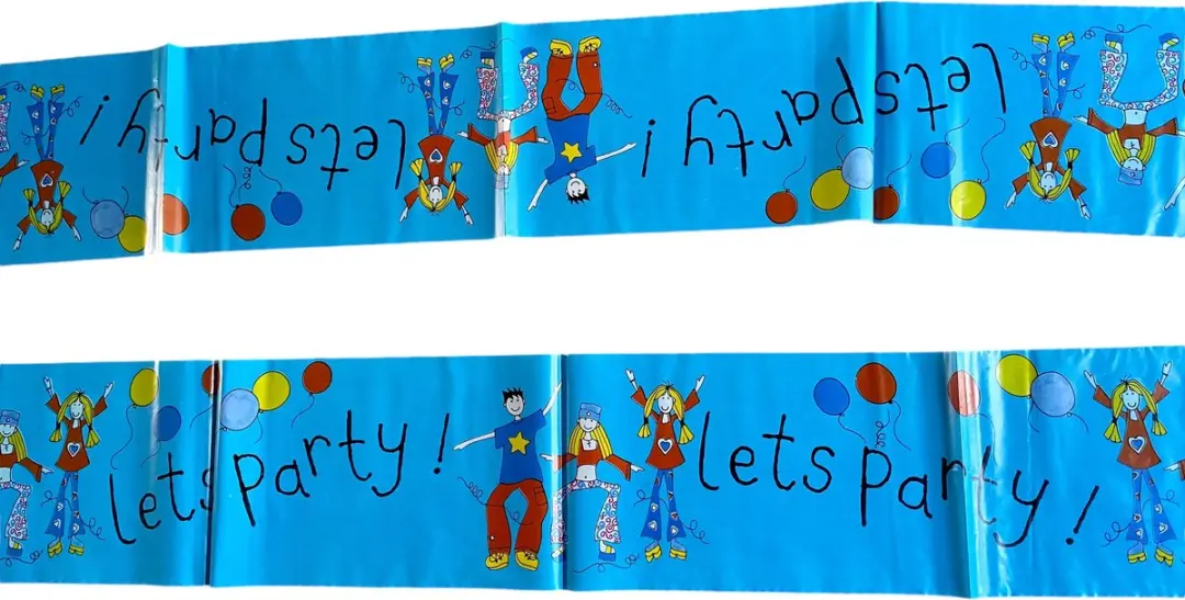 Duni Feest Banner Blauw 250cm