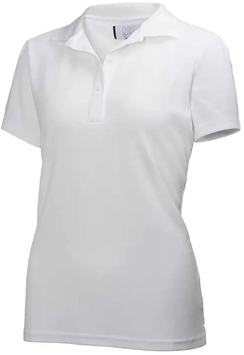 Helly Hansen Tech Crew Korte Mouw Poloshirt - M - Wit