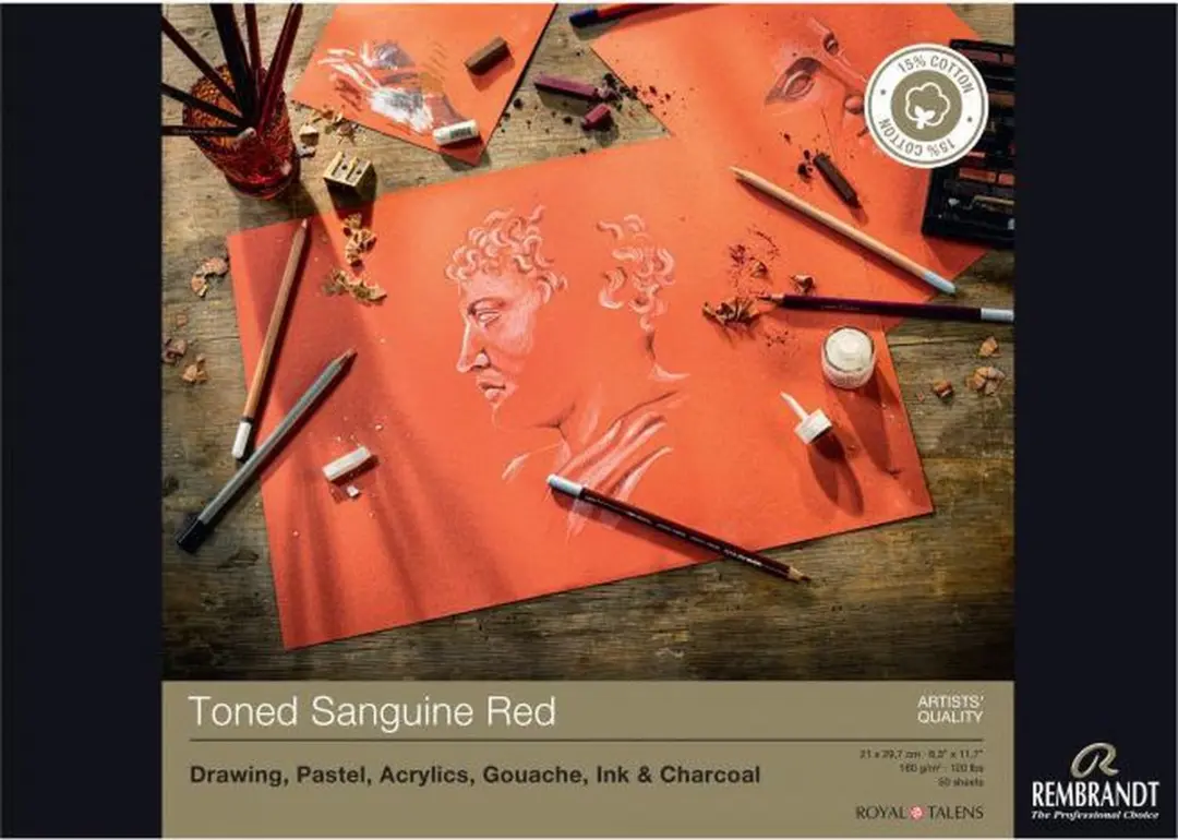 Rembrandt Tekenpapier Sanguine Red A3 - 180 grams