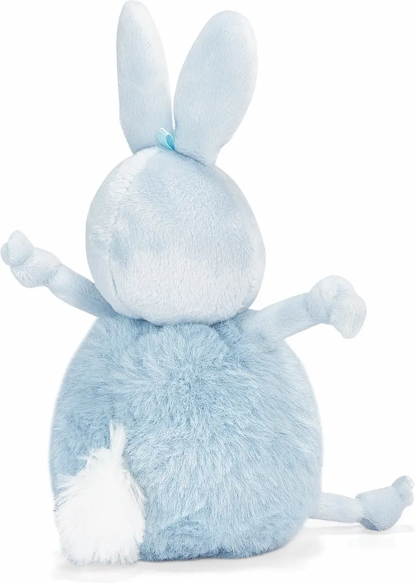 Bunnies By The Bay Roly-Poly Konijn Knuffel - 13cm - Blauw - afbeelding 6 van 6