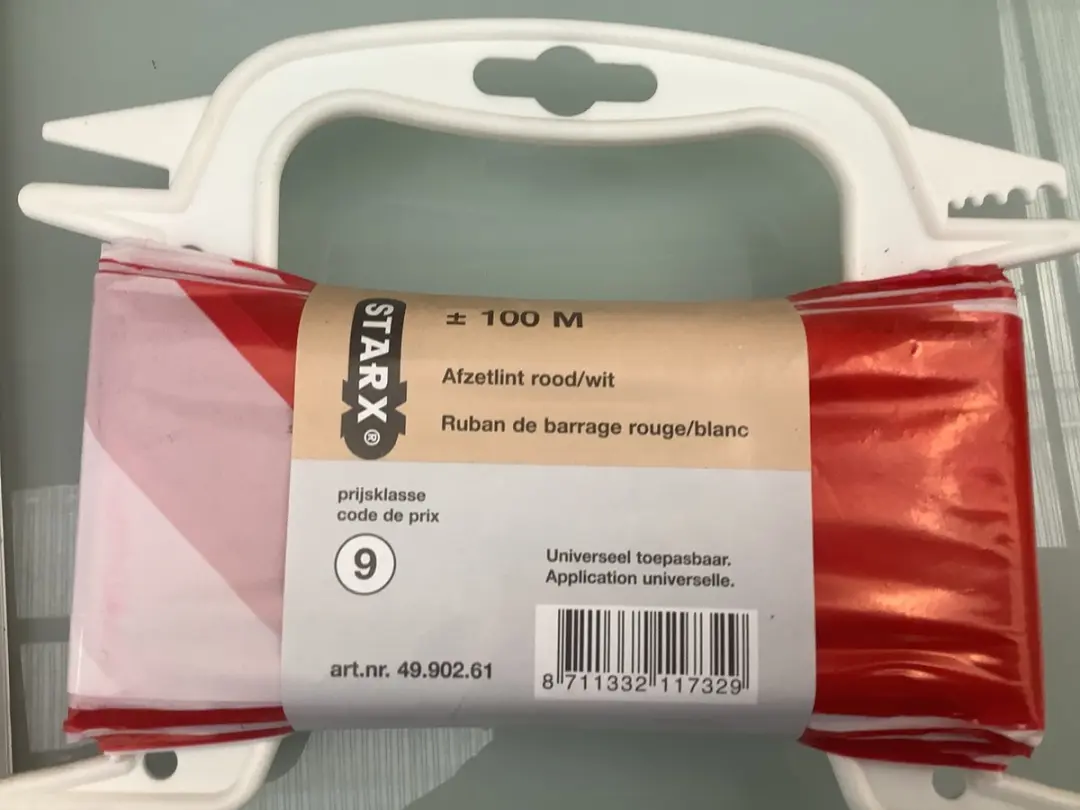 STARX Afzetlint 100m Rood/Wit
