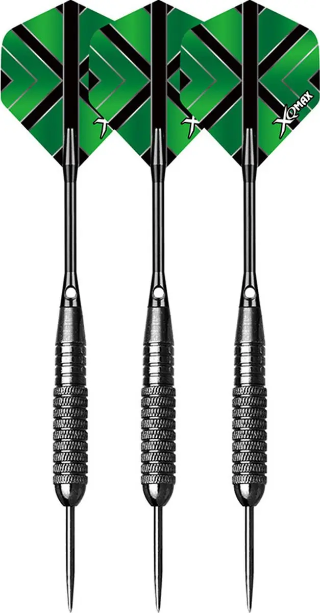 XQMax Dartset 28-delig - 3x 22g Steeltip - Multicolor
