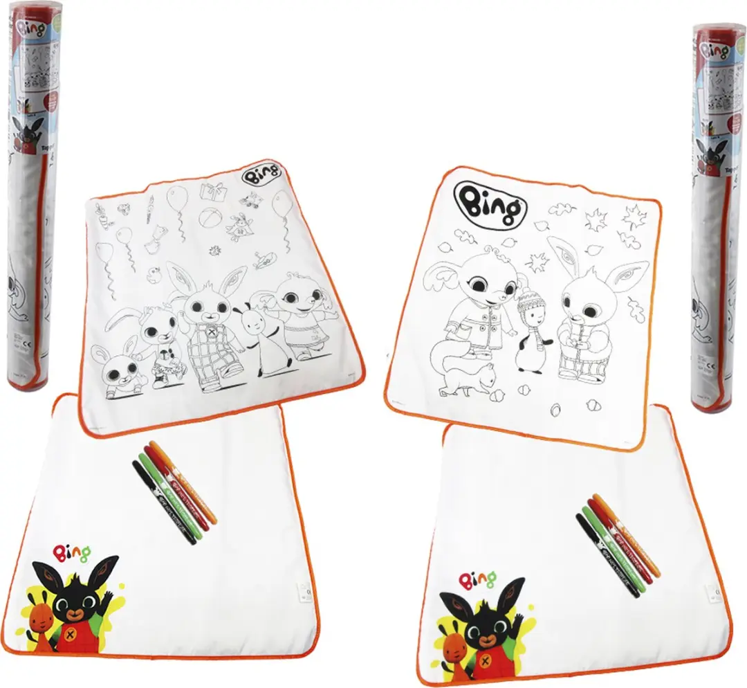 Bing Kleurkleed met 4 Stiften - Wasbaar - Multicolor