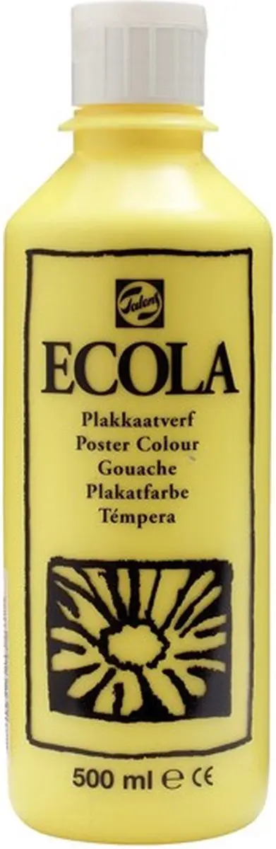 Talens Ecola Plakkaatverf Citroengeel 500ml