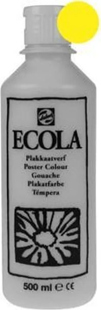Talens Ecola Plakkaatverf Citroengeel 500ml