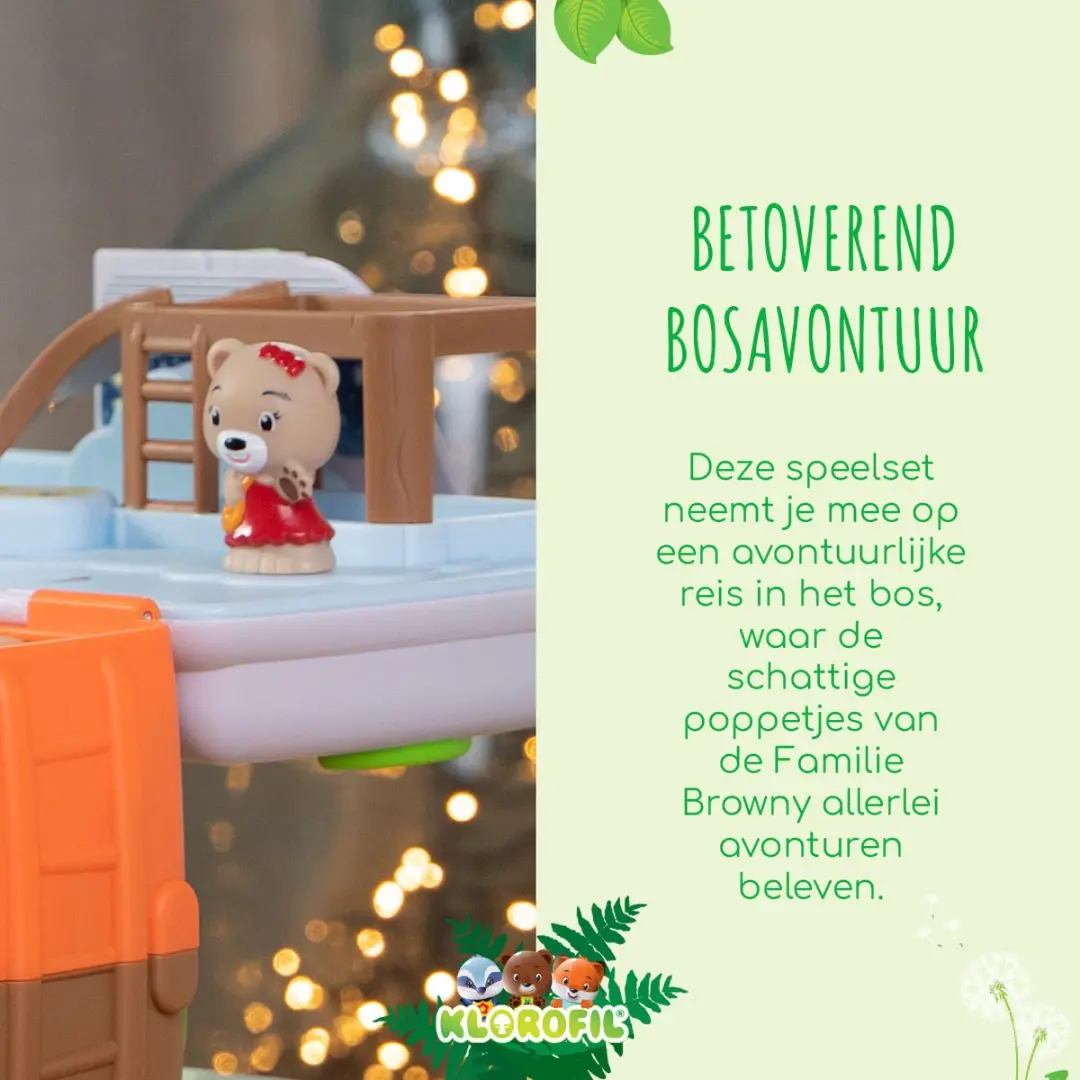 Klorofil Browny Speelset - Familie Beren - 4 Stuks - David, Emma, Basile & Alice - afbeelding 6 van 6