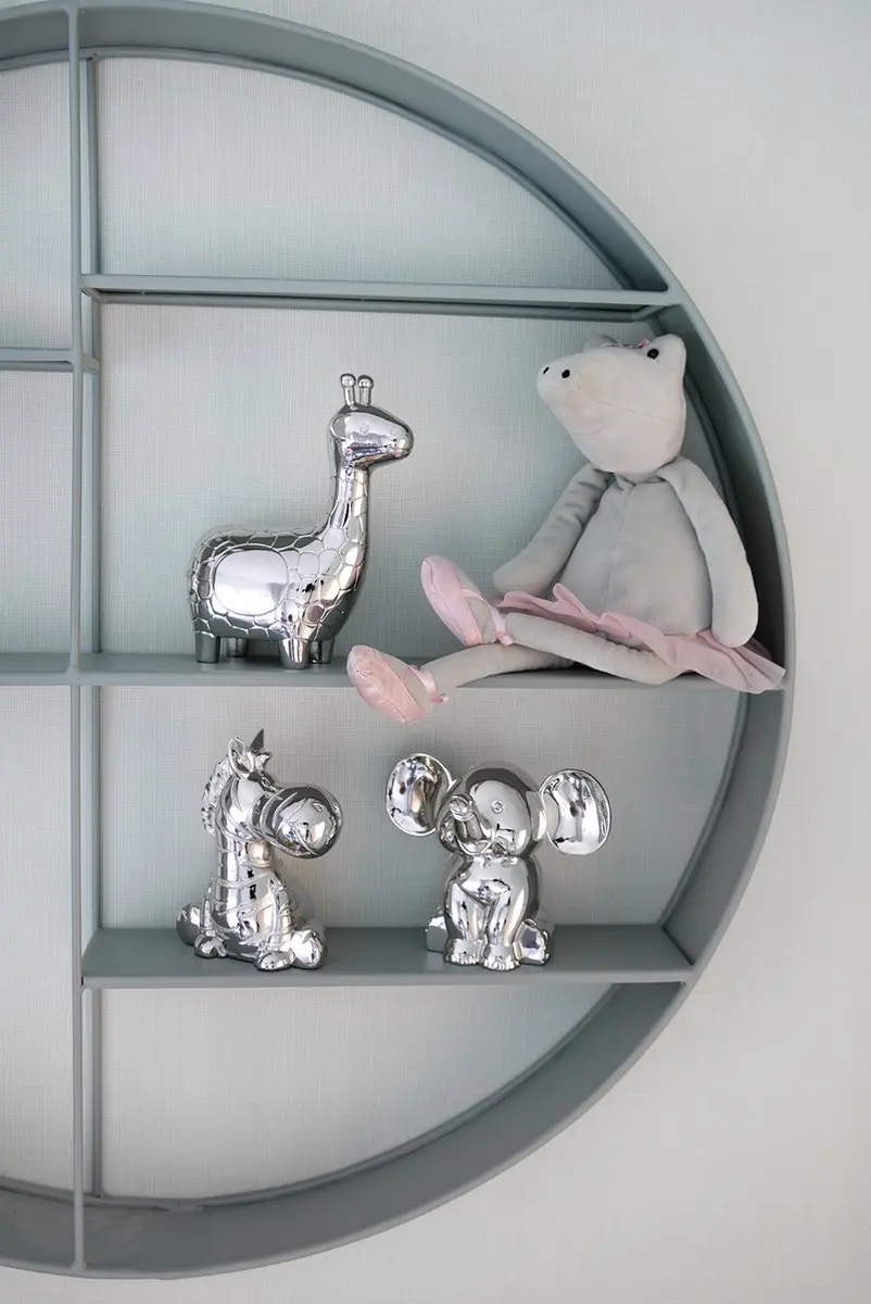 Zilverstad Spaarpot Zittende Olifant - Verzilverd 6035261