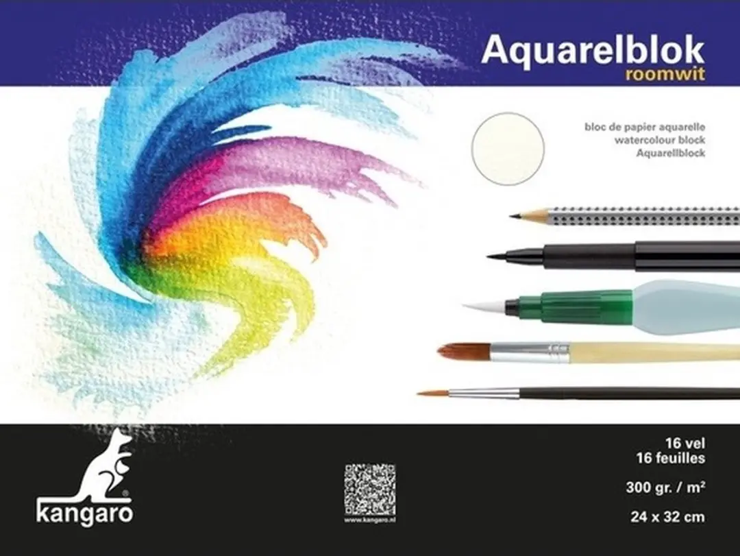 Kangaro Aquarelblok Multi