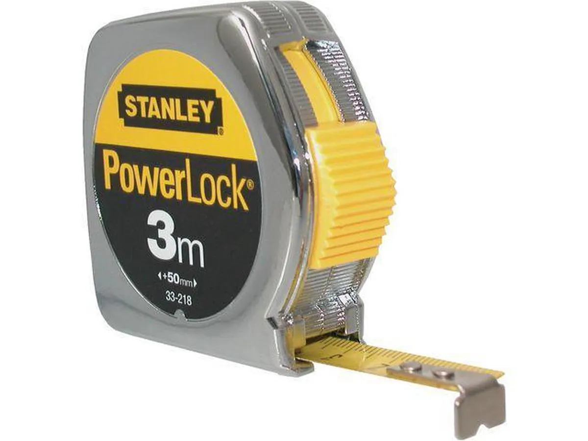 Stanley Rolbandmaat Powerlock 3m - 12.7mm Metaal
