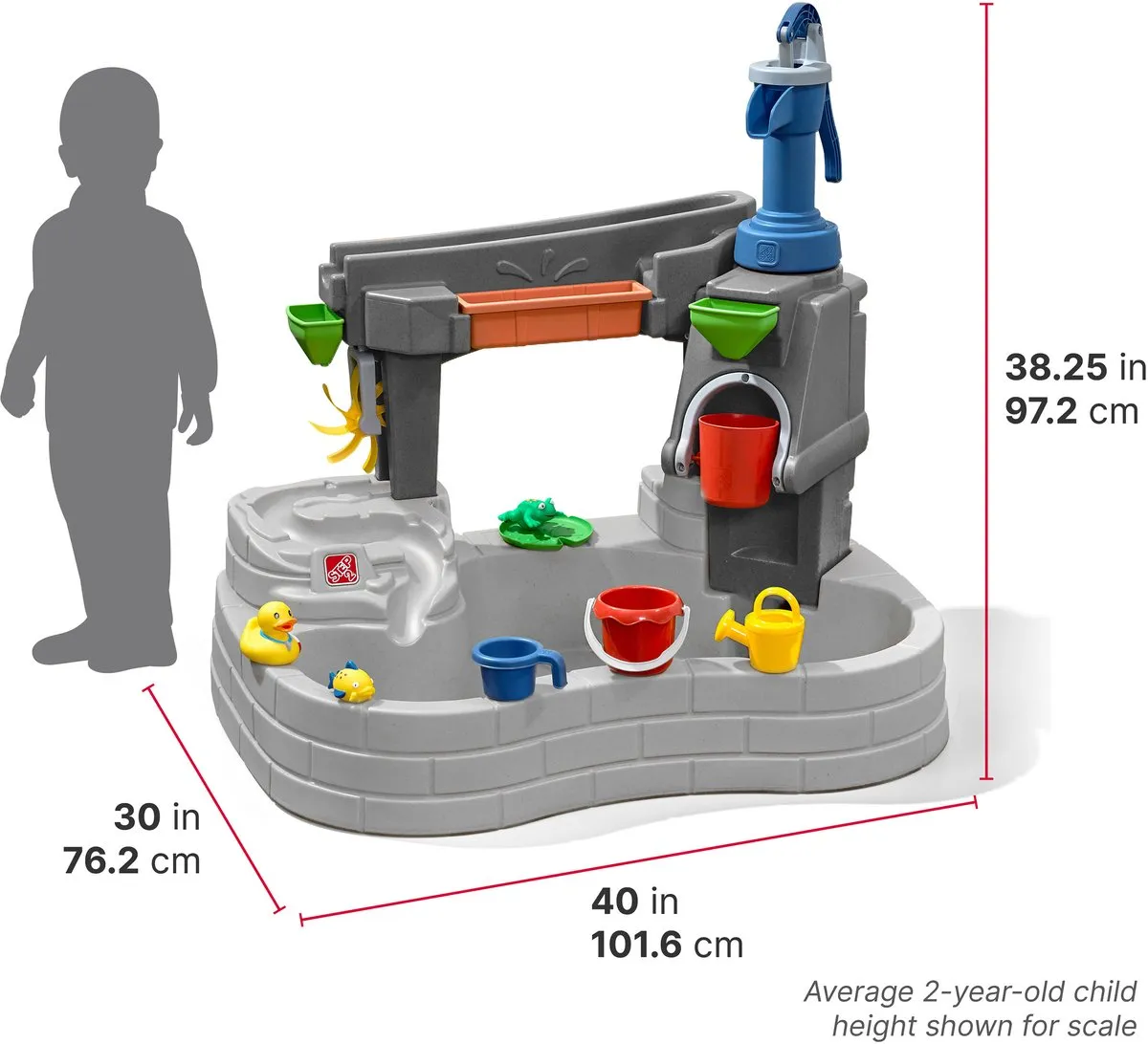 Step2 Pump & Splash Discovery Stone Pond Watertafel - Grijs