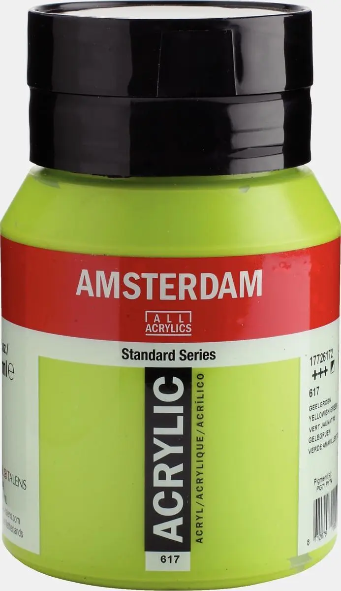 Amsterdam Standard Acrylverf 500ml - 617 Geelgroen