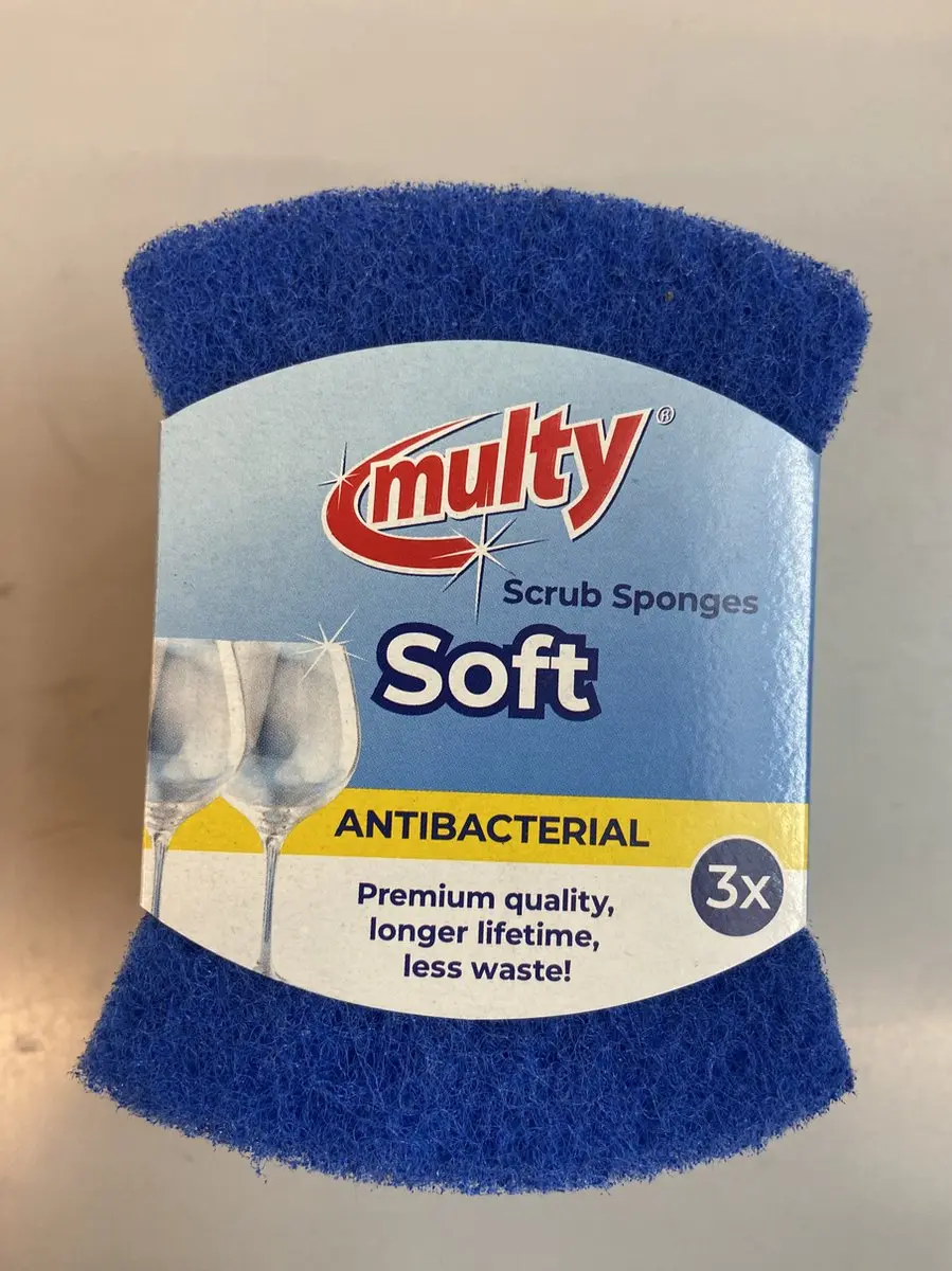 Multy Hydrofiel Schuim Schuursponzen 3 Stuks