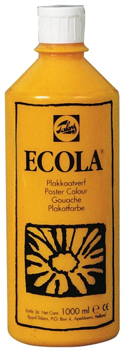 Talens Ecola Plakkaatverf Geel 1000ml