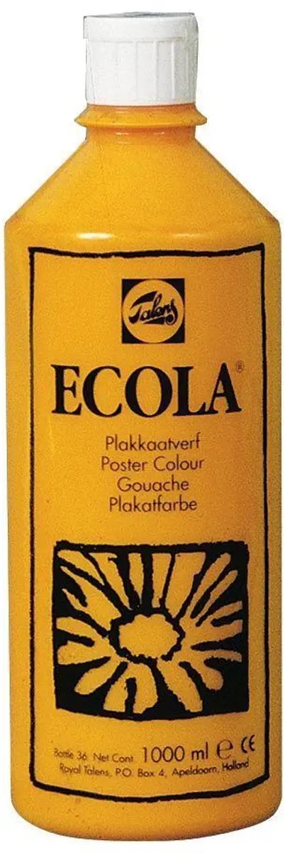 Talens Ecola Plakkaatverf Geel 1000ml