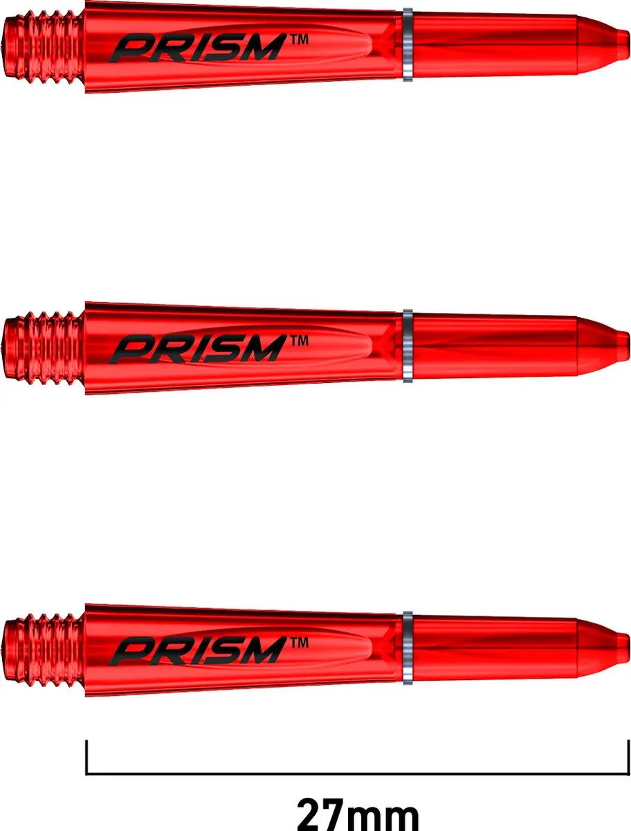 Winmau Prism Shaft Red 7015-007 Dart Shafts - 3 Stuks