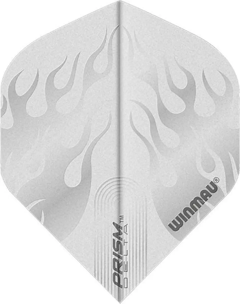 Winmau Prism Delta Flame Dart Flights - 3 Stuks - Wit/Grijs