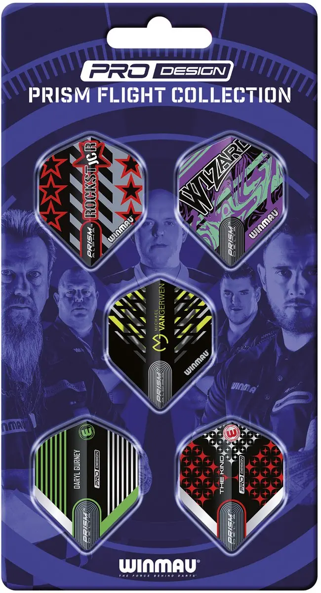 Winmau Players Flight Collection Dart Flights 8140 - 3 Stuks - Multi