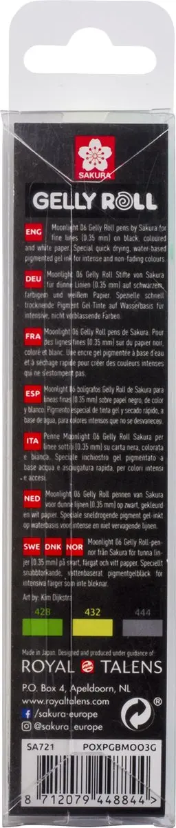 Sakura Gelly Rolls Moonlight 06 Botanical - 3 Stuks