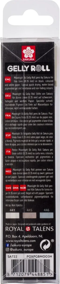 Sakura Gelly Roll Moonlight 06 Urban - 3 Stuks - Assorti