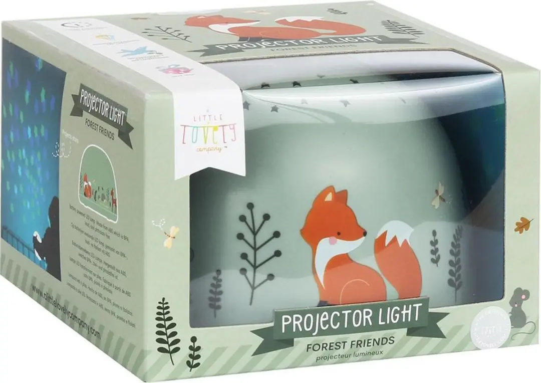 A Little Lovely Company Bosvriendjes Sterrenprojector - 3x AAA
