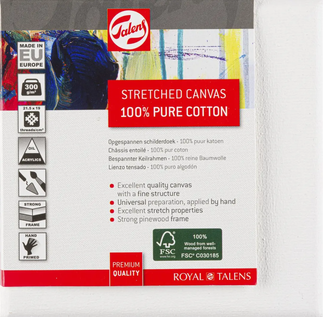 Talens Cotton Canvas 10x10cm