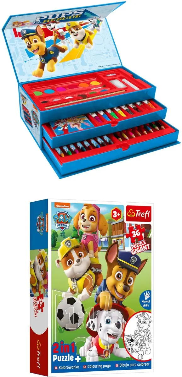 PAW Patrol Creatieve Set - Kleurdoos & Puzzel Meerkleurig