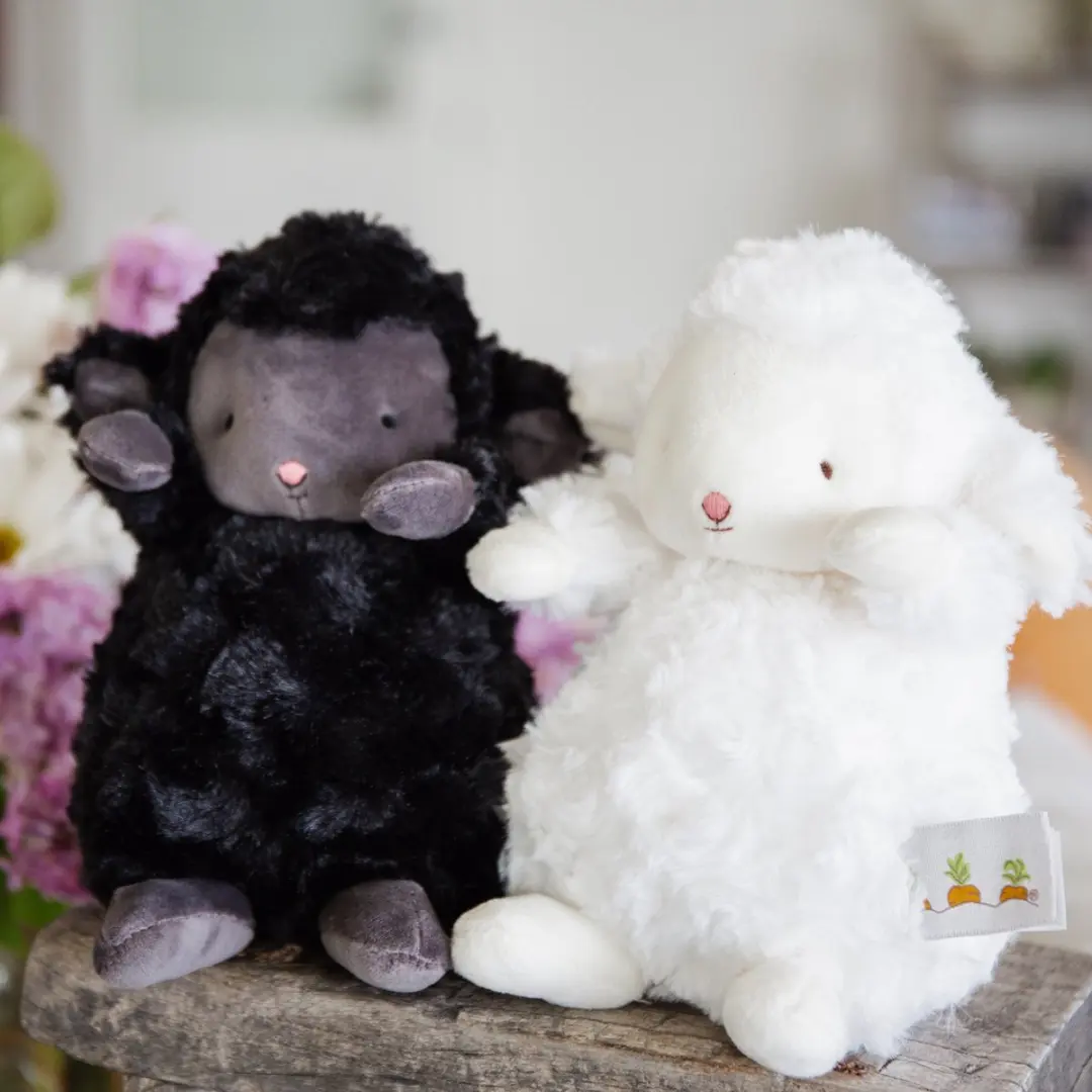 Bunnies By The Bay Kiddo Lammetje Knuffel 18cm - Zwart - afbeelding 6 van 6