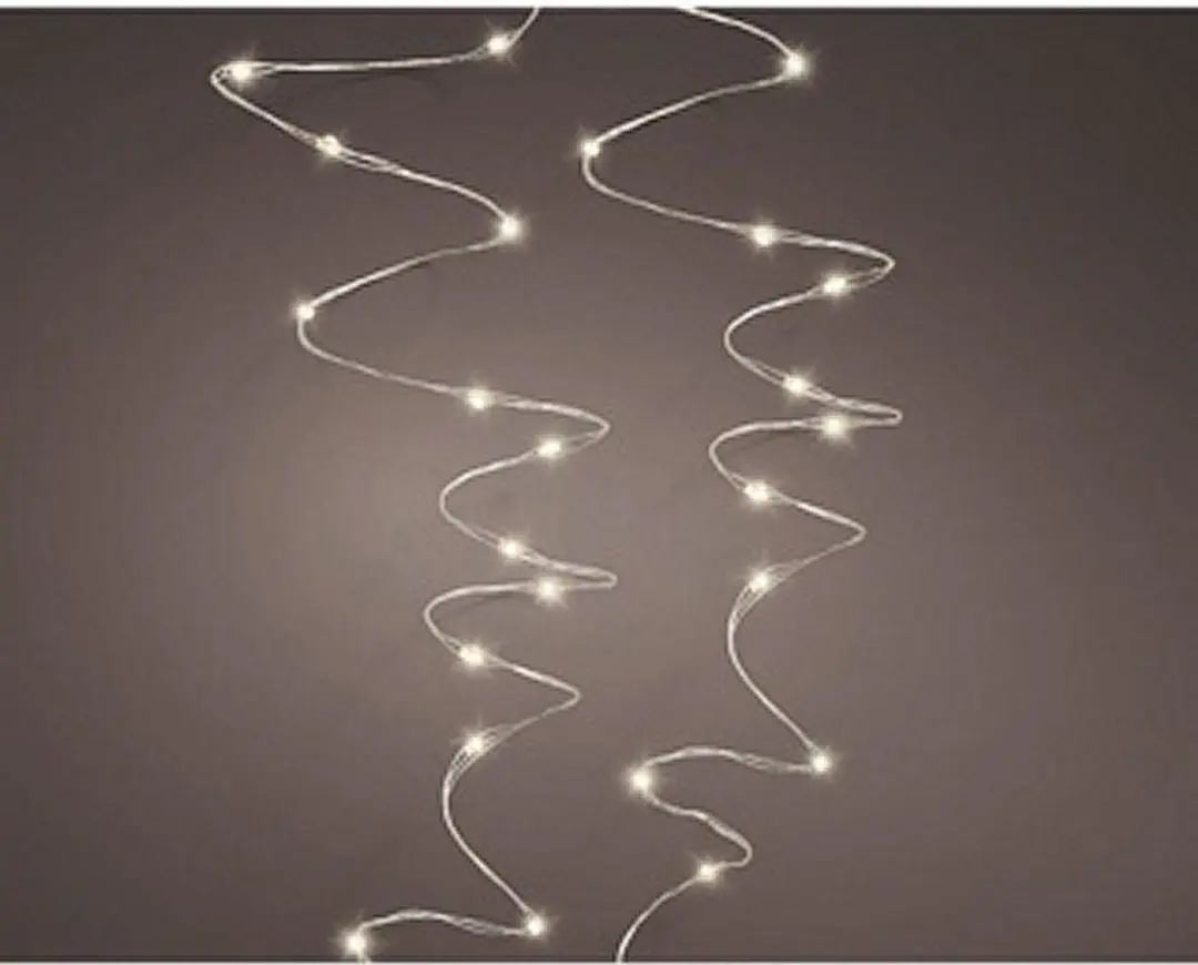 Lumineo Micro LED Stringlights Zilverdraad 9m 180 Leds - Warm Wit - afbeelding 6 van 6