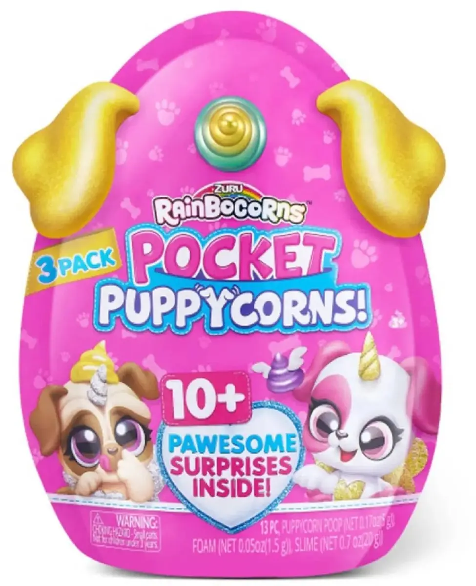 Zuru Rainbocorns Pocket Puppycorns - 3 Stuks - Divers