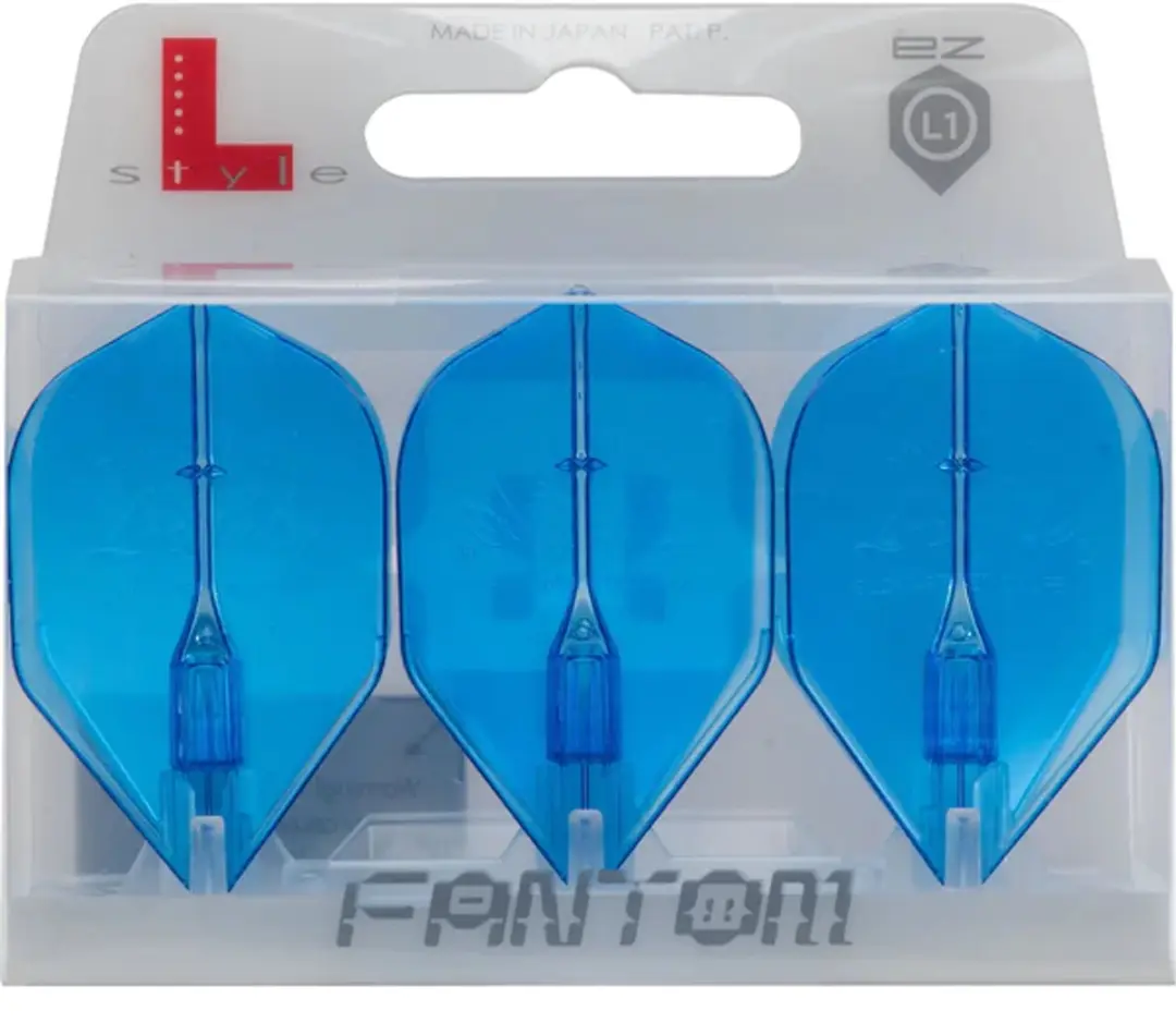 L-Style Fantom EZ L1 Standard Dart Flights - Blauw - 3 Stuks