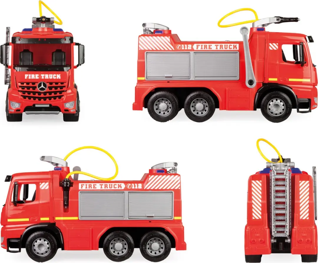 Lena Brandweerwagen Giga Trucks Junior 66cm SM02158 - Rood/Zilver - afbeelding 6 van 6