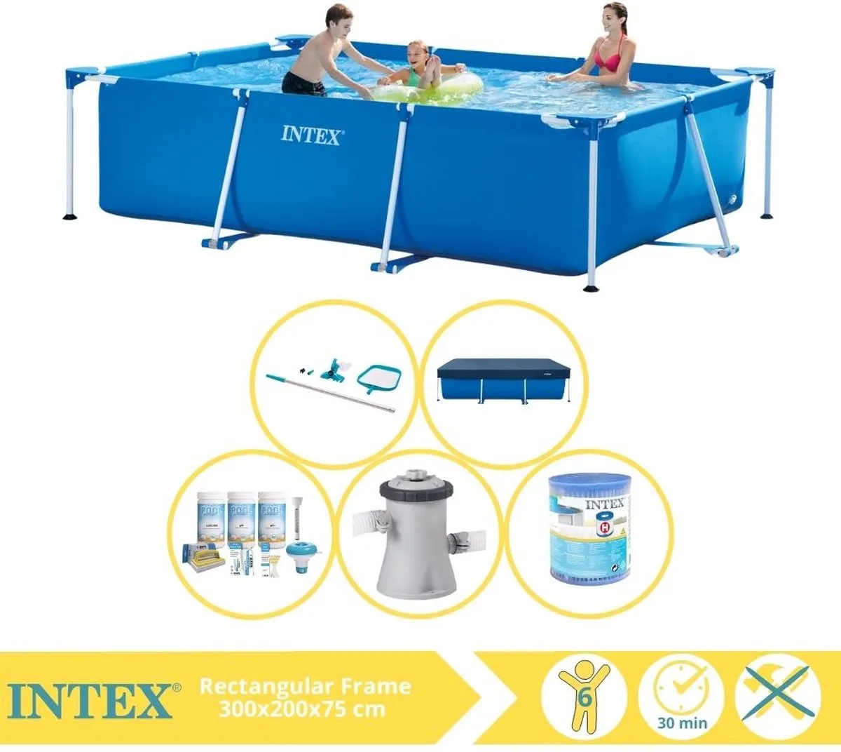 Intex 28272NP Opzetzwembad 300x200x75cm