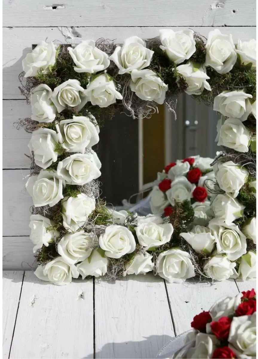 Ideas4seasons Decoratie Roosjes Foam - 48 Stuks - Rood - Ø2cm