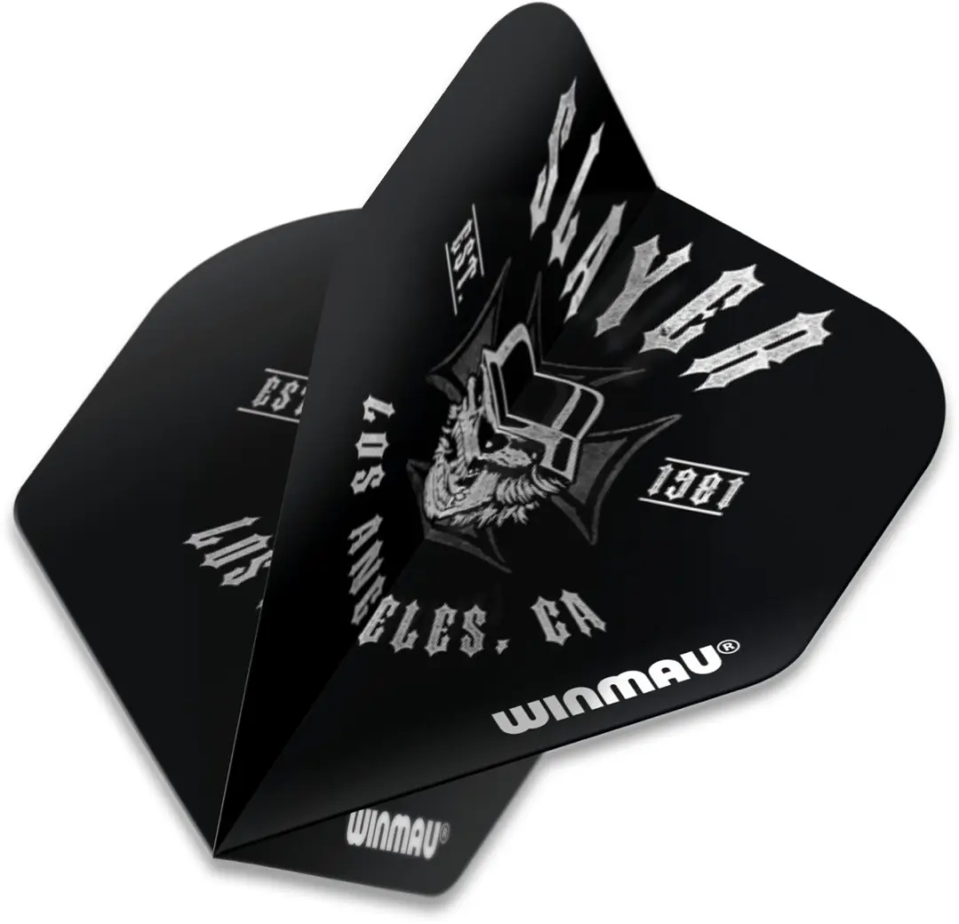Winmau Rock Legends Slayer LA Dart Flights - 3 Stuks - Zwart