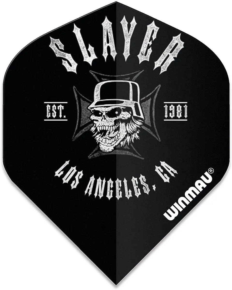 Winmau Rock Legends Slayer LA Dart Flights - 3 Stuks - Zwart