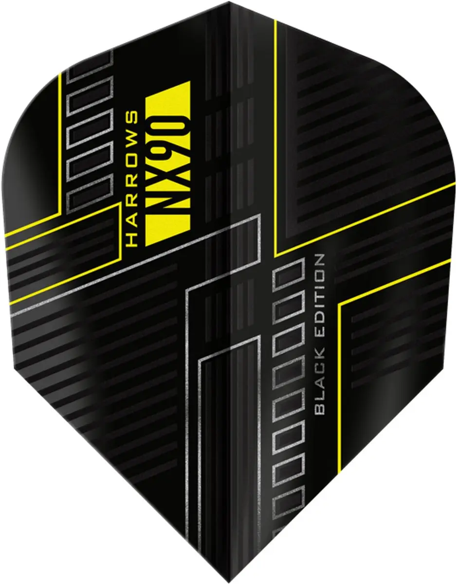 Harrows NX90 Black NO6 Dart Flights HF9104