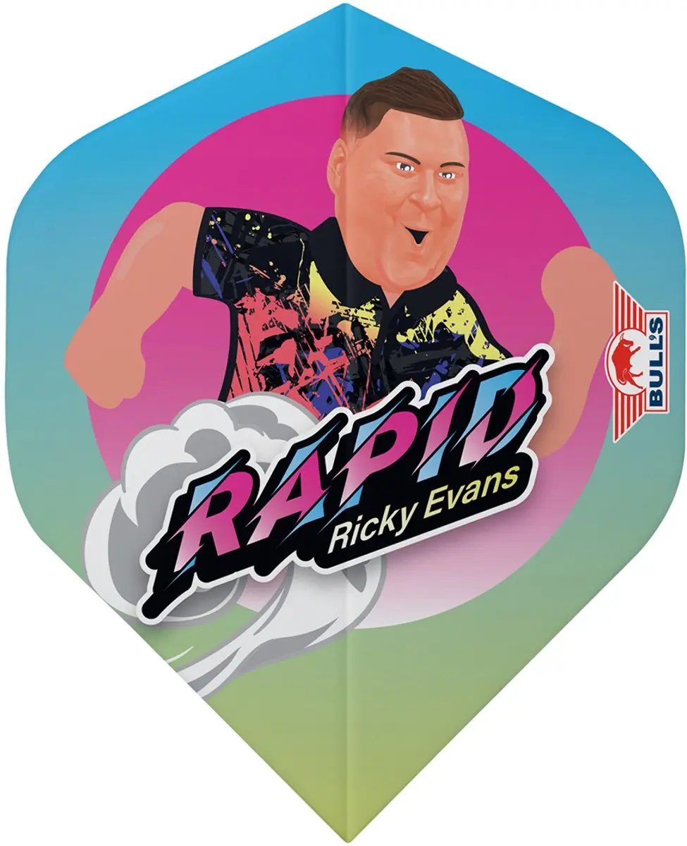 Bull's Ricky Evans Cartoon No.2 Dart Flights - BU-50964 - Multi
