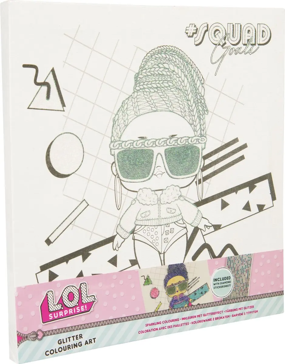 LOL Surprise! Kleur Je Eigen Glitter Canvas