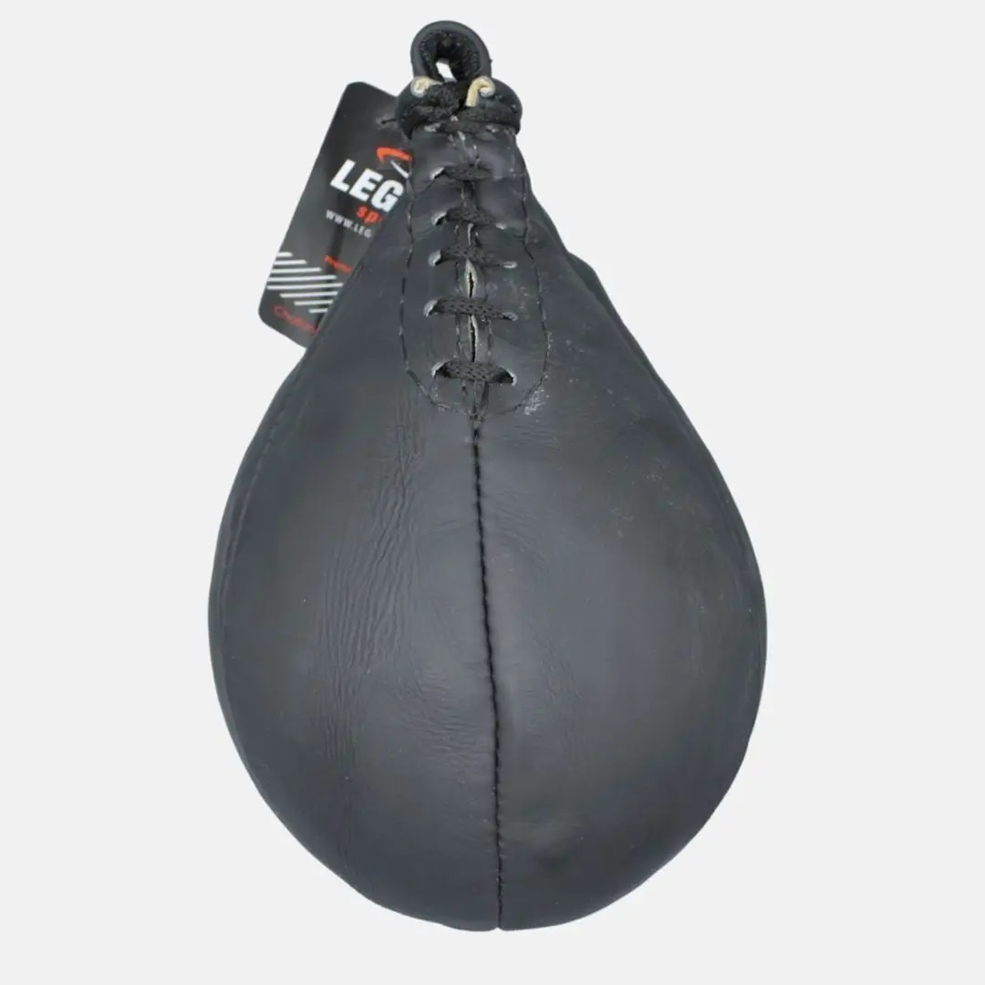 Legend Speedball Lederen Boksbal - Mat Zwart
