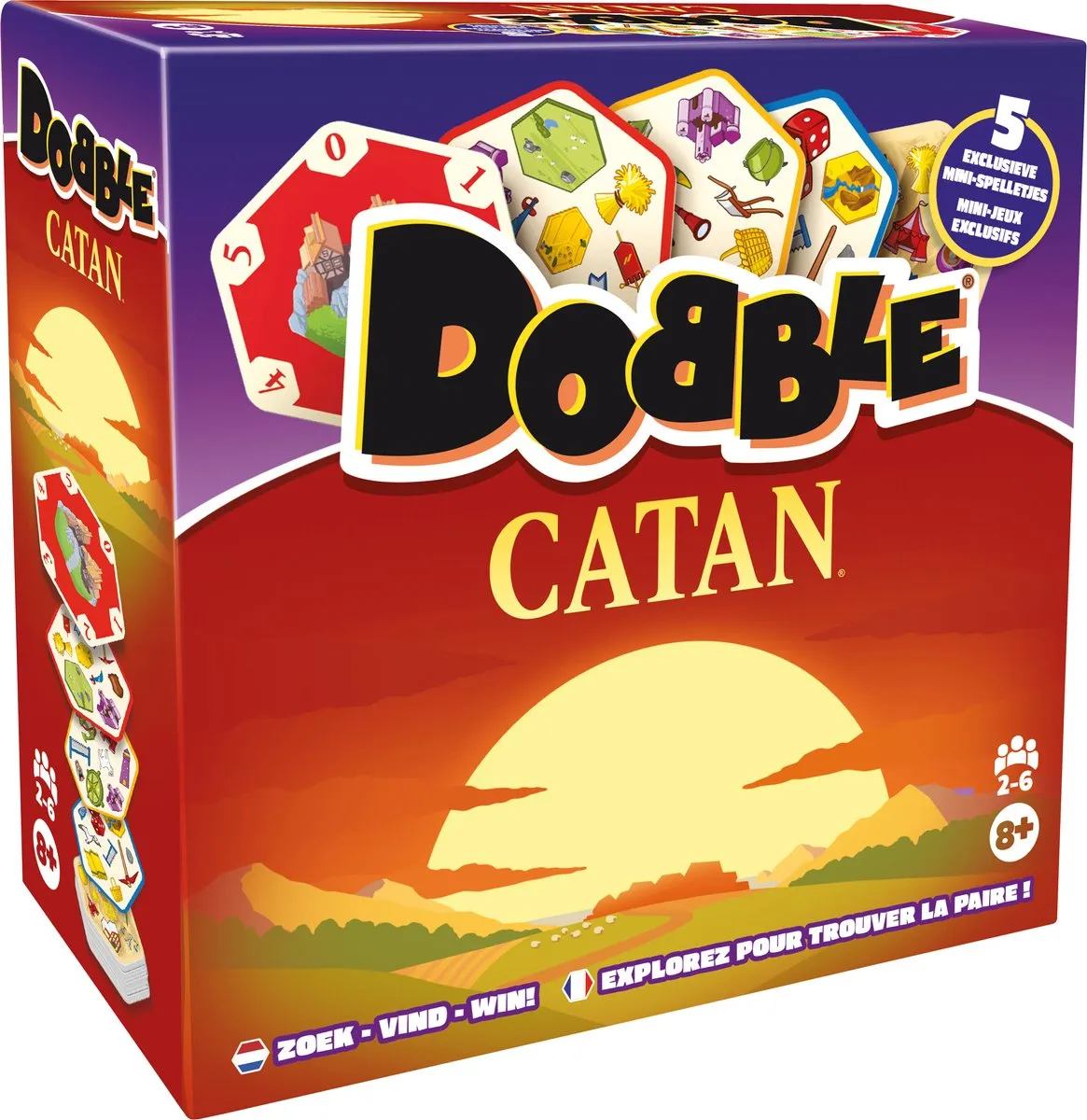 Asmodee Dobble Catan Kaartspel - 2-6 Spelers