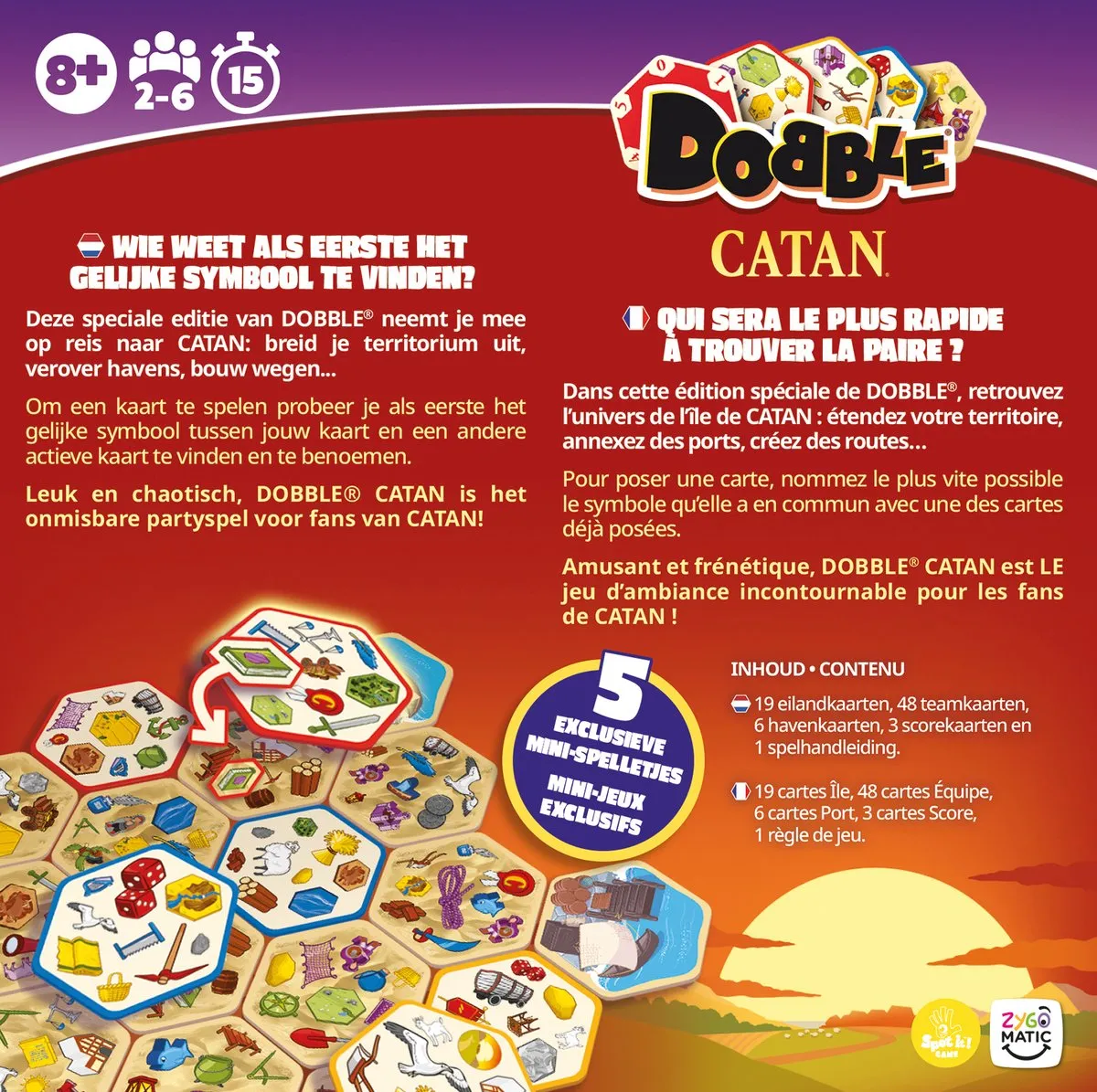 Asmodee Dobble Catan Kaartspel - 2-6 Spelers