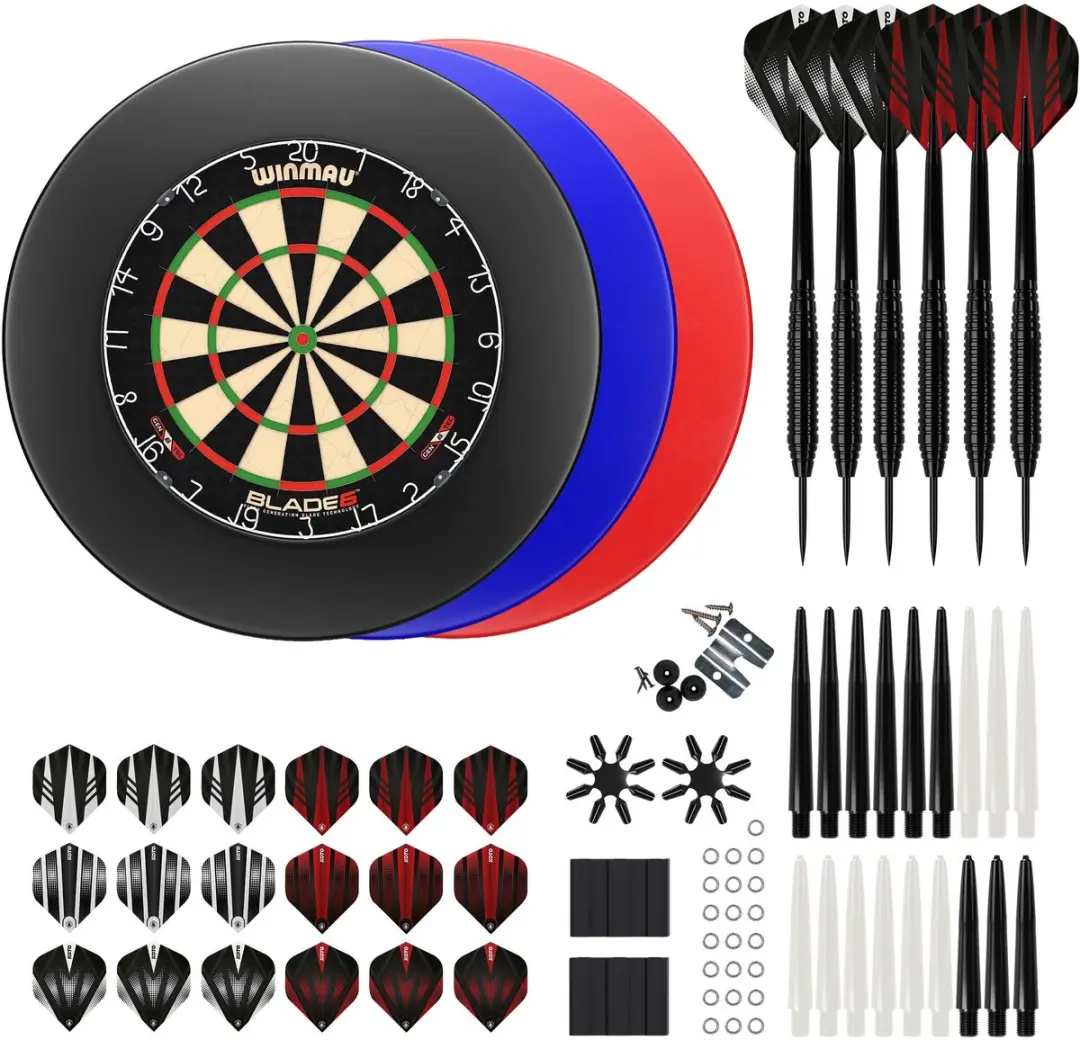 Winmau Blade 6 KOTO Accessoireset - 90-delig - Steeltip Zwart
