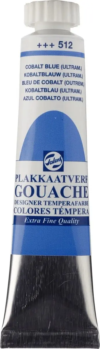 Talens Gouache Extra Fine 512 Kobaltblauw Ultramarijn 20ml