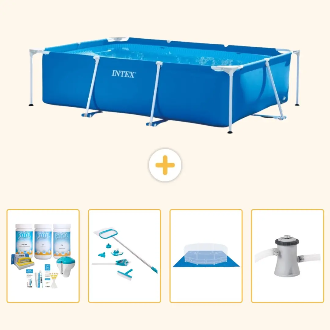 Intex Rechthoekig Frame Zwembad 260x160cm