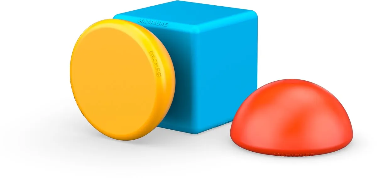 Geomag MagiCube - Educatief speelgoed - Magnetische bouwblokken - Gerecycled kunststof - Milieubewust - 8-delige set